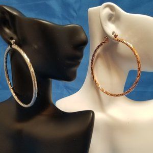 2 For 1: Ethyl & Myrtle hoop earrings SAVE 50%!